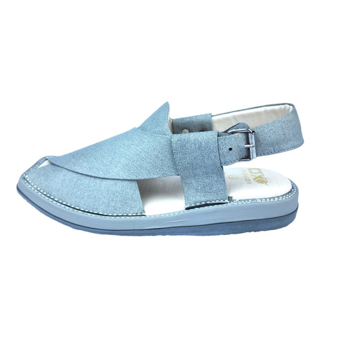 Smart Kaptaan medicated Light-Weight Chappal (Genuine Grey Fabric Texture)