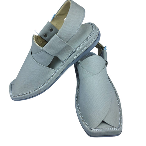 Smart Kaptaan Medicated Light-Weight Chappal (Dark Grey Fabric Texture)