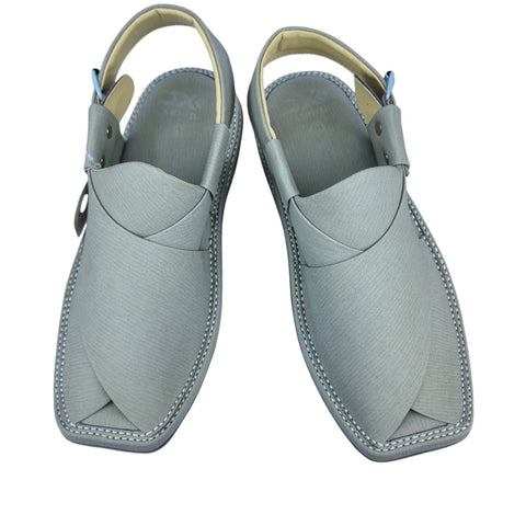 Smart Kaptaan Medicated Light-Weight Chappal (Dark Grey Fabric Texture)