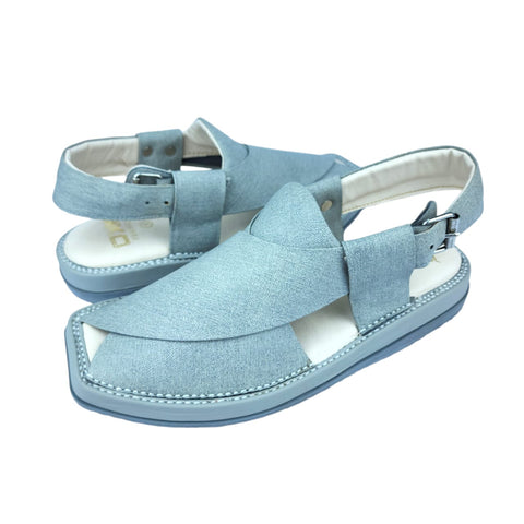 Smart Kaptaan medicated Light-Weight Chappal (Genuine Grey Fabric Texture)