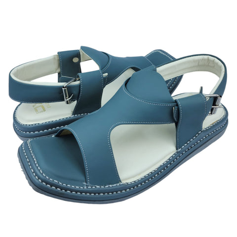 Smart Kaptaan Medicated Light-Weight Chappal (Navy Blue Panjedar)