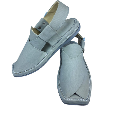 Smart Kaptaan Medicated Light-Weight Chappal (Dark Grey Fabric Texture)