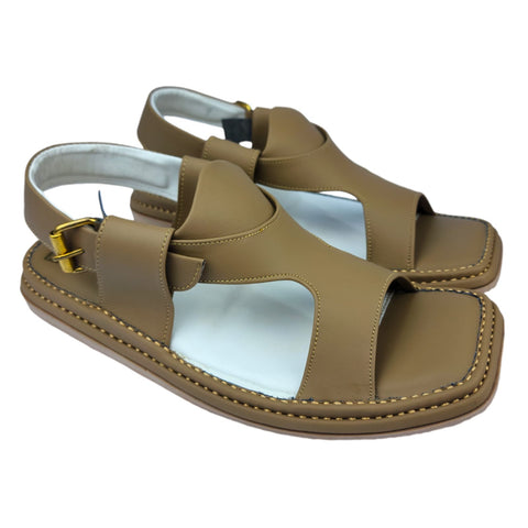 Smart Kaptaan Medicated Light-Weight Chappal ( Brown Panjedar)