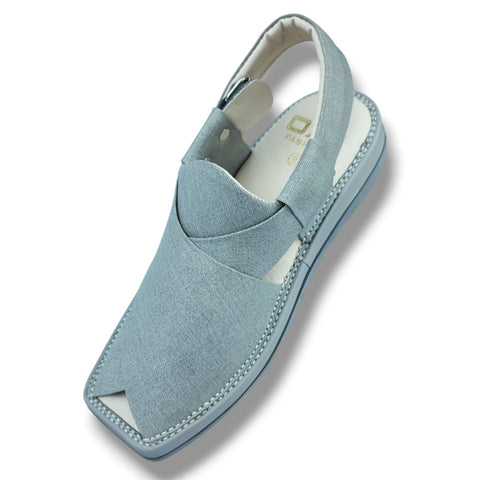 Smart Kaptaan medicated Light-Weight Chappal (Genuine Grey Fabric Texture)