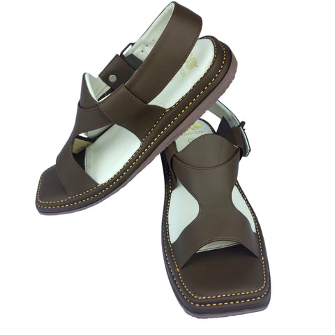 Smart Kaptaan Medicated Light-Weight Chappal (Panjedar Chocolate)