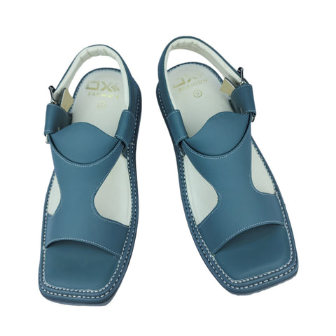 Smart Kaptaan Medicated Light-Weight Chappal (Navy Blue Panjedar)